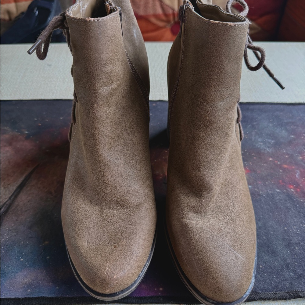 Versatile Brown Ankle Booties with Minimalist Design